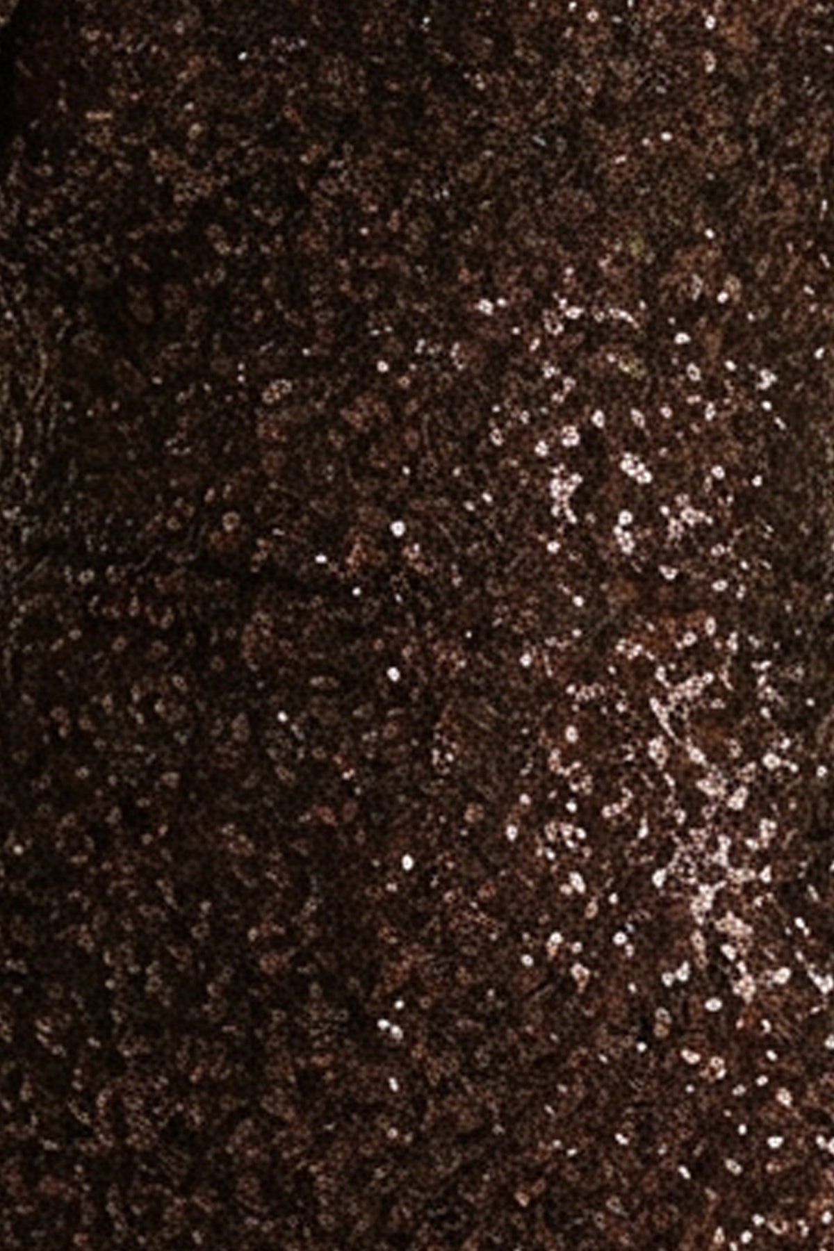 Galaxy | Brun långklänning i paljetter med hög hals