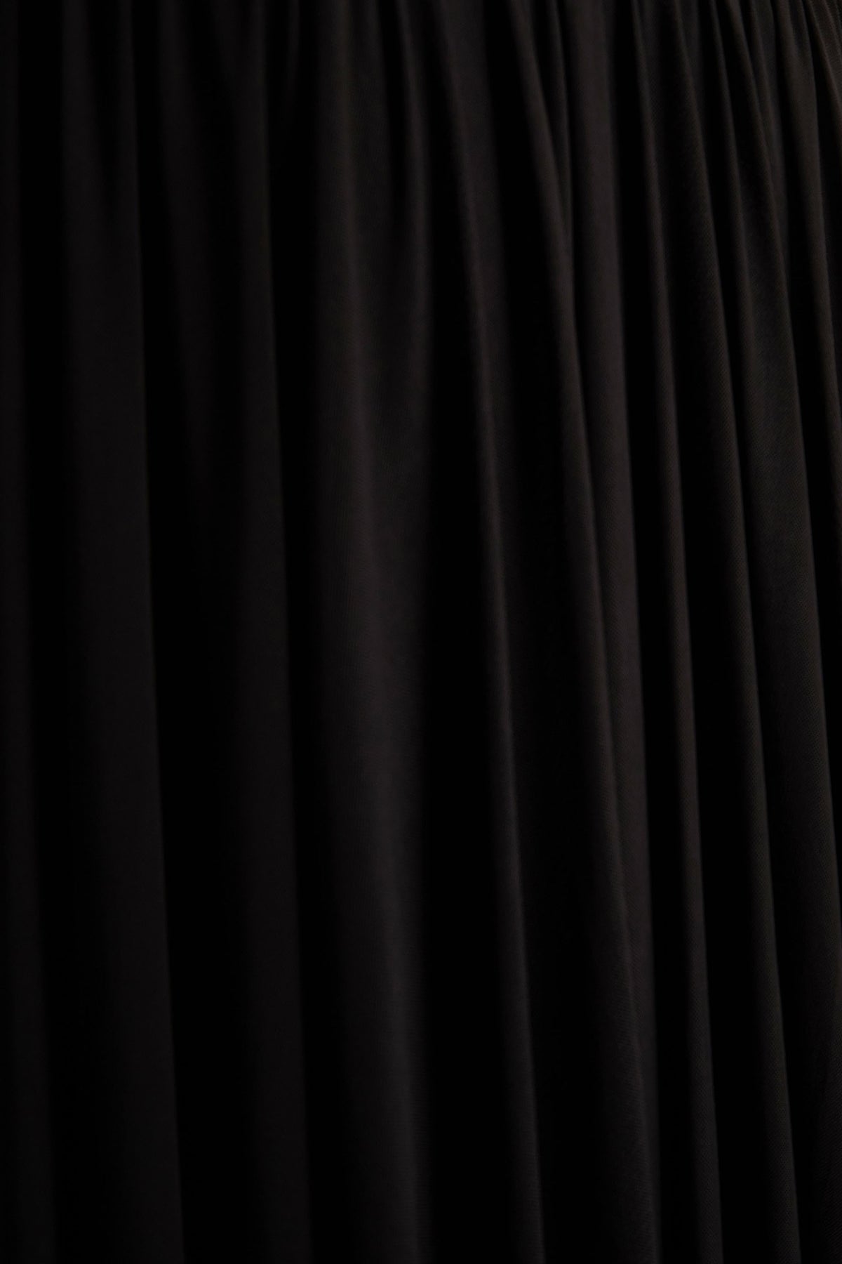 Verity | Black Cowl-Neck Maxi Dress With Sheer-Skirt