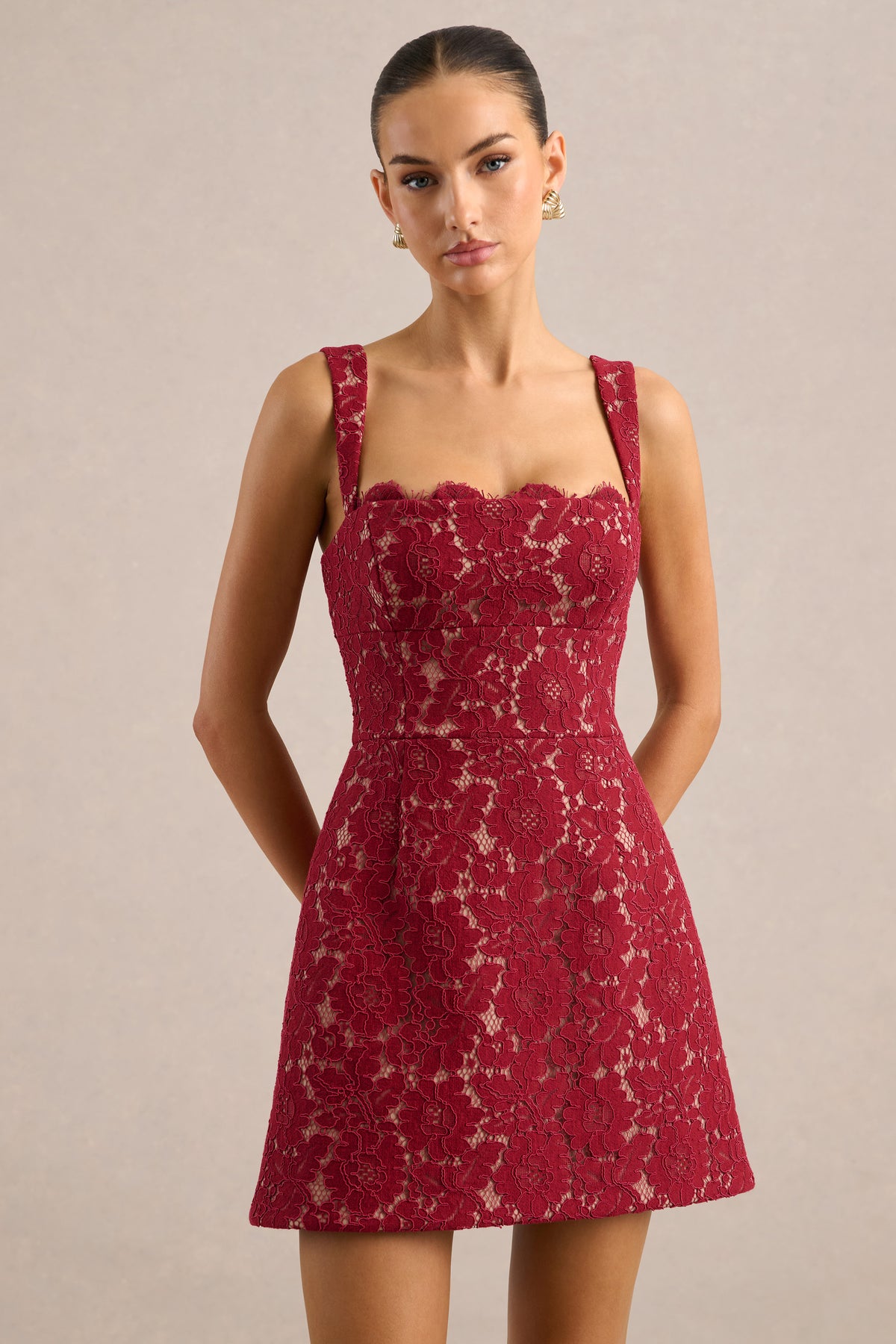 ECM_HR_CL137252102 - Orelisse _ Burgundy Lace Square Neck A-Line Mini Dress2.jpg