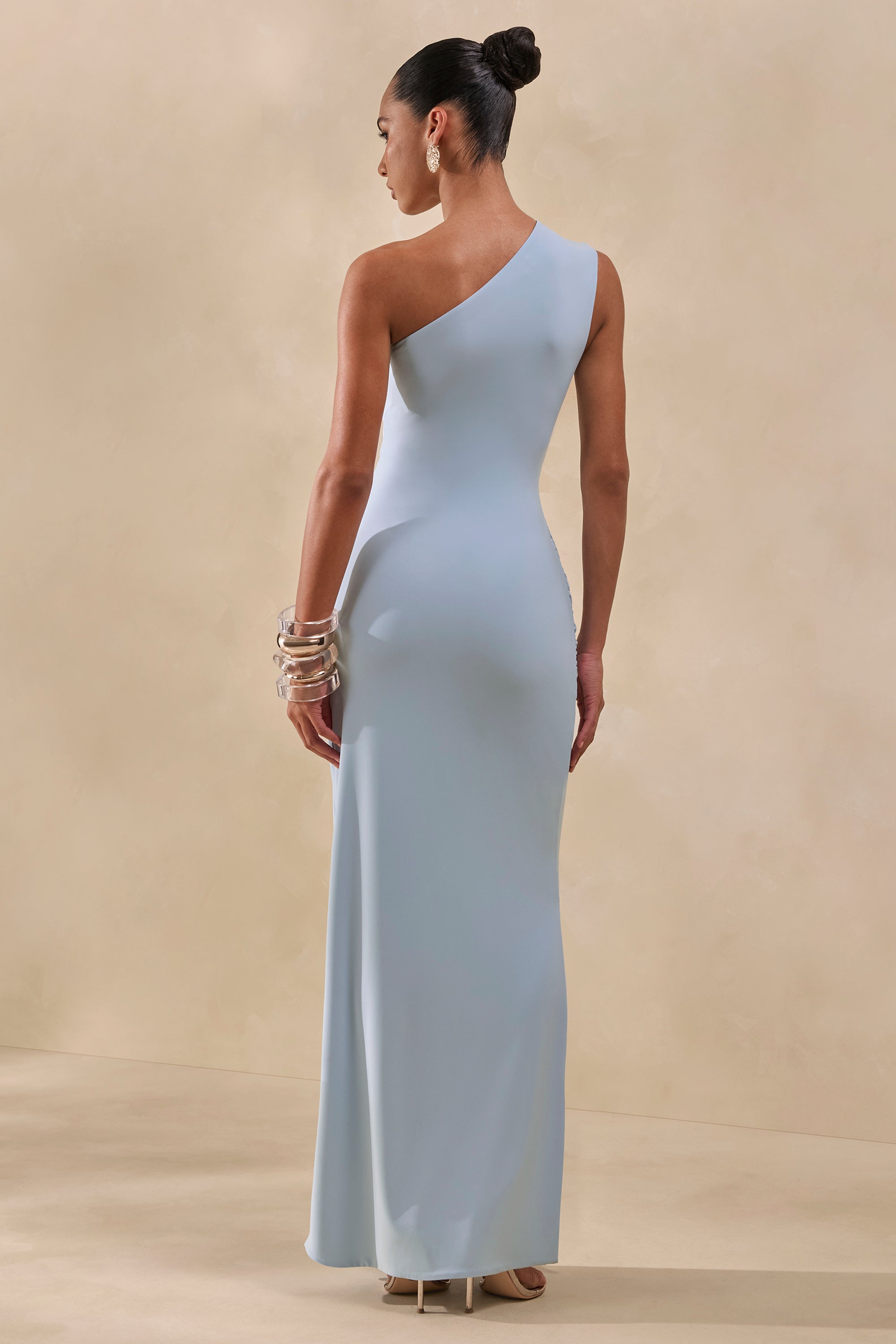 ECM_HR_CL137330016 - Lunoria _ Powder Blue Asymmetric-Neck Maxi Dress With Gathered-Detailing6.jpg
