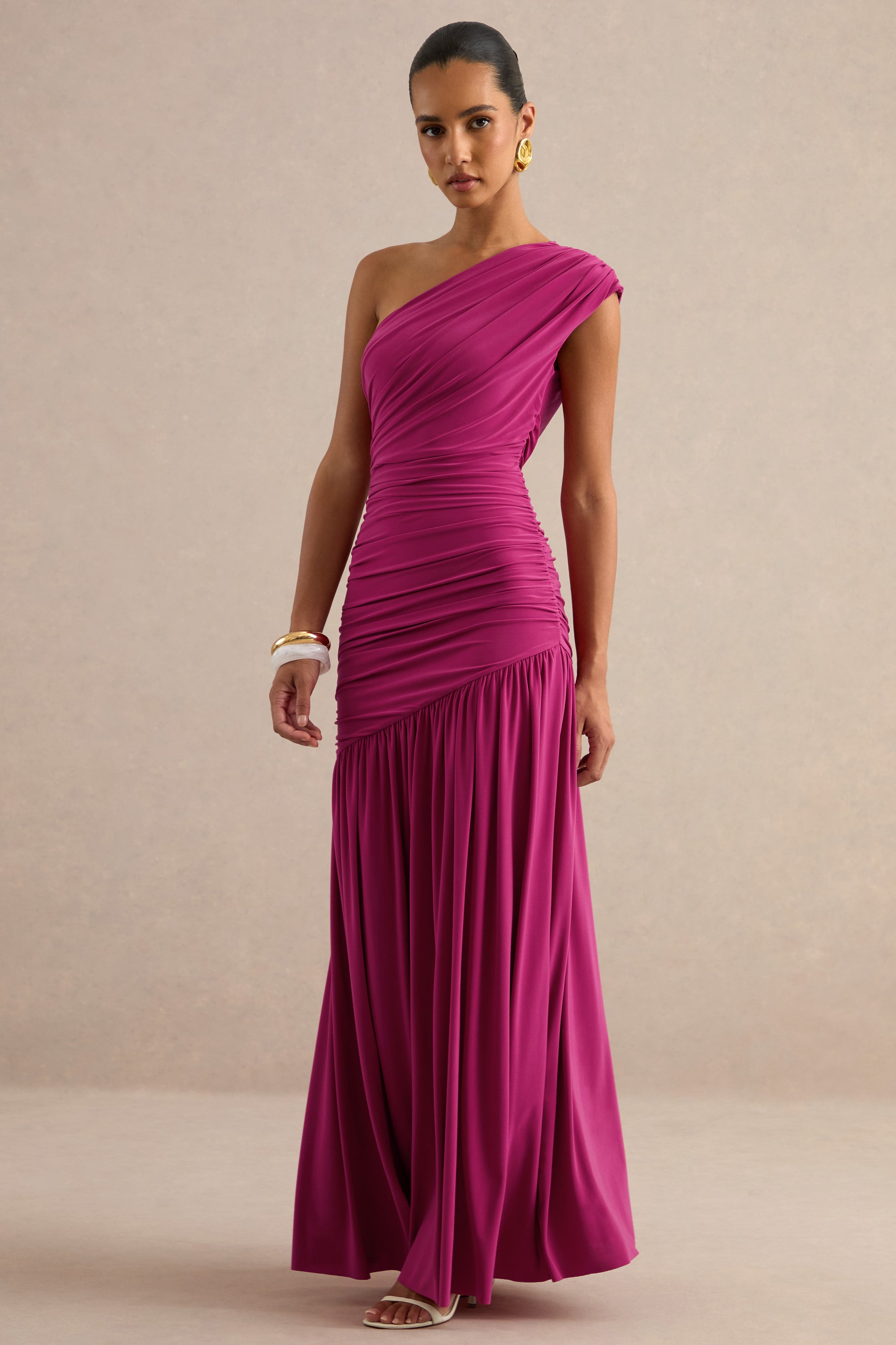ECM_HR_CL137331080 - Alaya _ Hot Pink Asymmetric-Neck Maxi Dress With Drop-Waist 2.jpg
