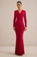 ECM_HR_CL137786100 - Palerma _ Red Draped Cowl-Neck Maxi-Dress With Gathered-Detailing1.jpg