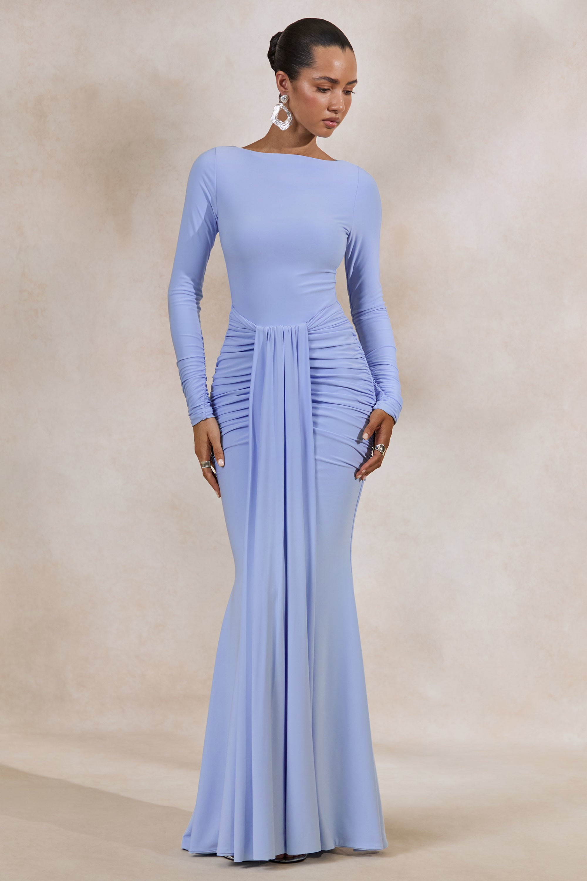 ECM_HR_CL137848013 - Liatris _ Light Blue Wide-Neck Maxi-Dress With Gathered-Detailing0.jpg
