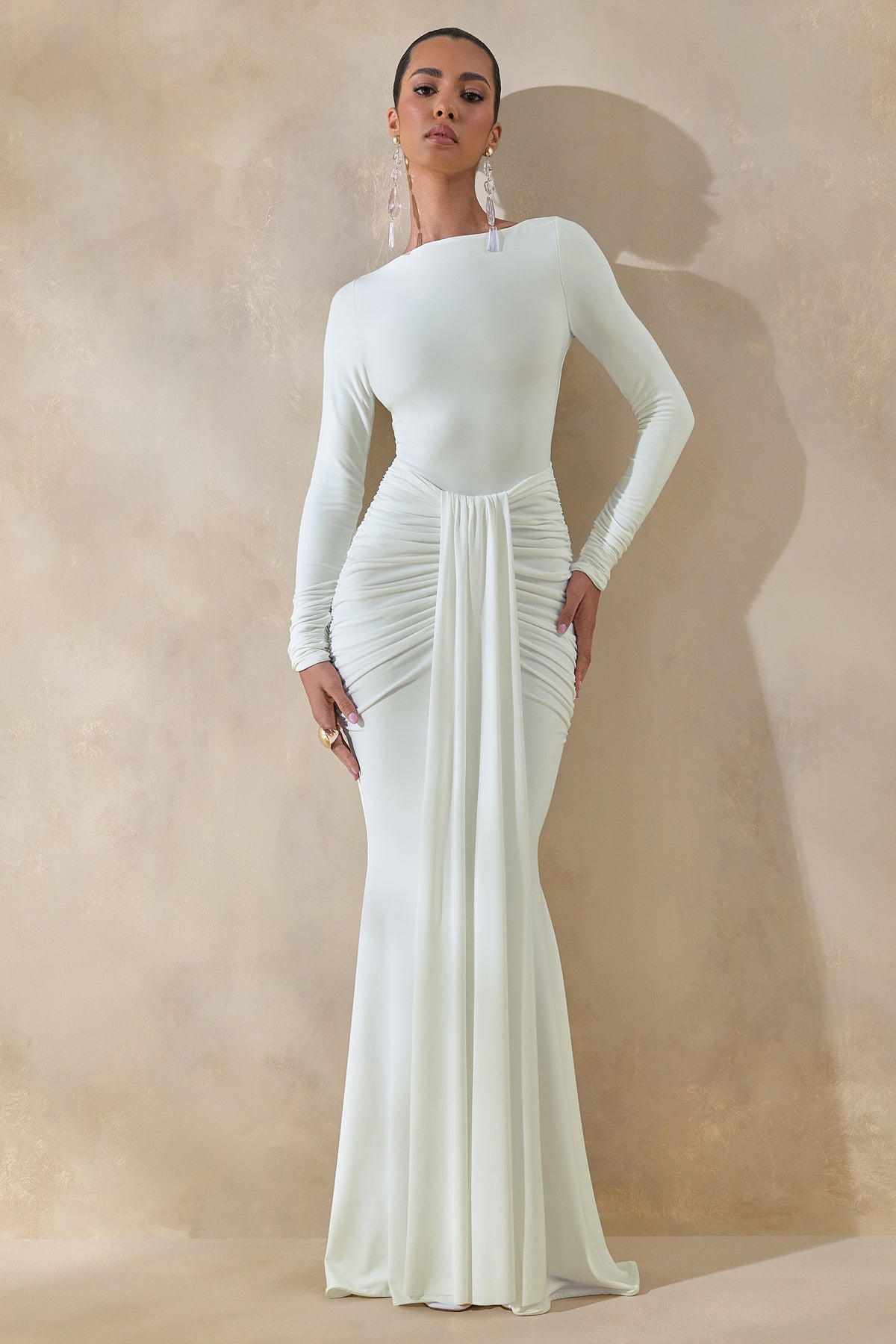 ECM_HR_ECM_HR_CL137848110_Liatris | White Wide-Neck Maxi-Dress With Gathered-Detailing.jpg