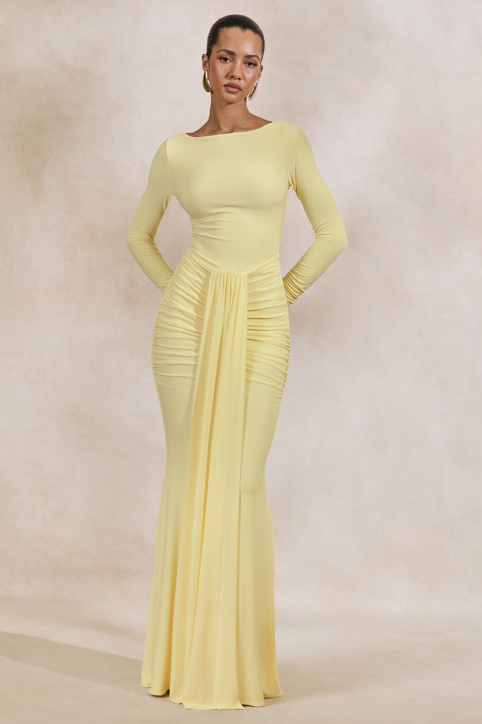 ECM_HR_CL137848121 - Liatris _ Lemon Wide-Neck Maxi-Dress With Gathered-Detailing1.jpg