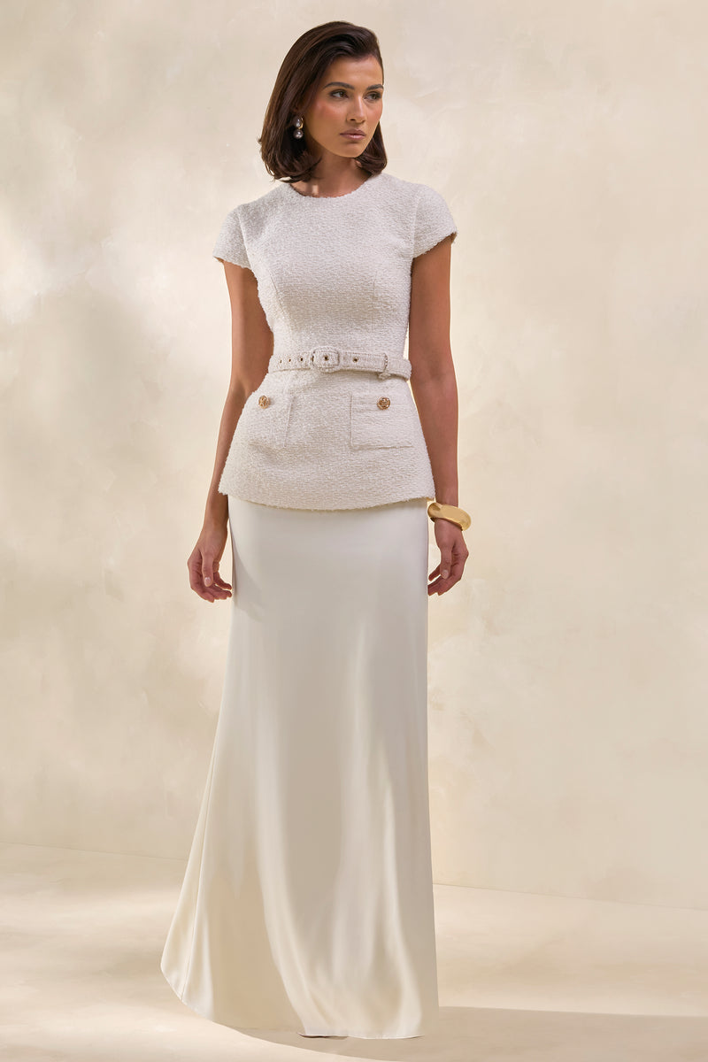 ECM_HR_CL137915111 - Whispera _ Cream Crew-Neck Maxi Dress With Satin Skirt And Pocket-Details 1.jpg