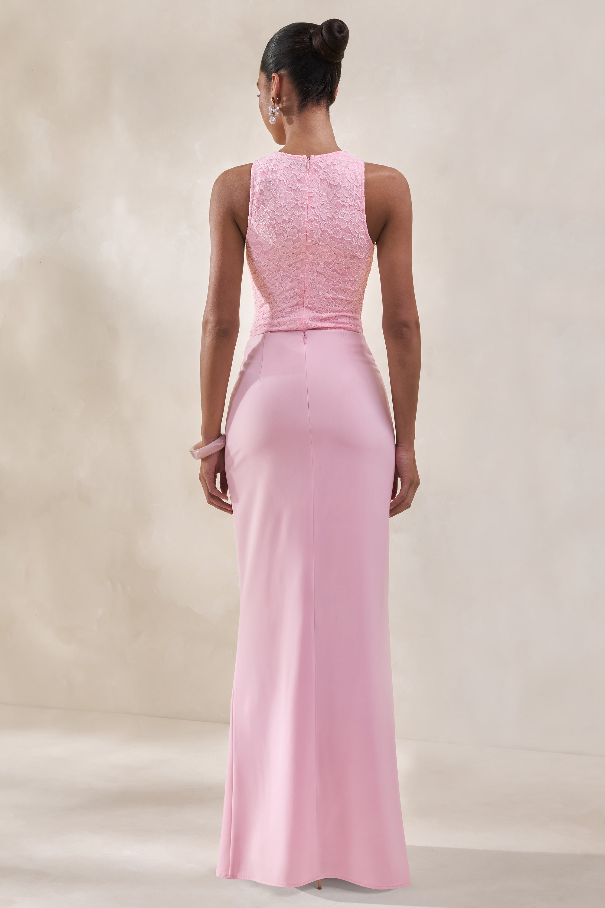 ECM_HR_CL137964084 - Setaria _ Pink Satin Maxi-Skirt With Gathered-Detailing And Sash + CL137962084 - Serale _ Pink Lace Halter-Neck Bodysuit8.jpg