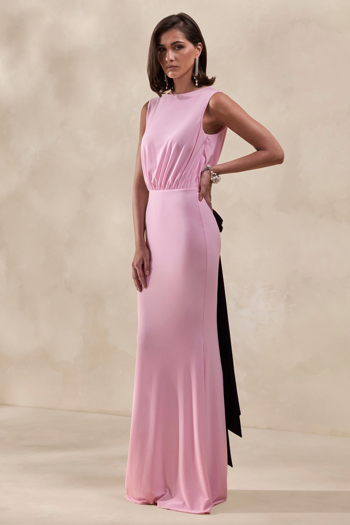 ECM_HR_CL138002084 - Elladine _ Pink Round-Neck Maxi Dress With Lace-Back And Bow-Detail2.jpg