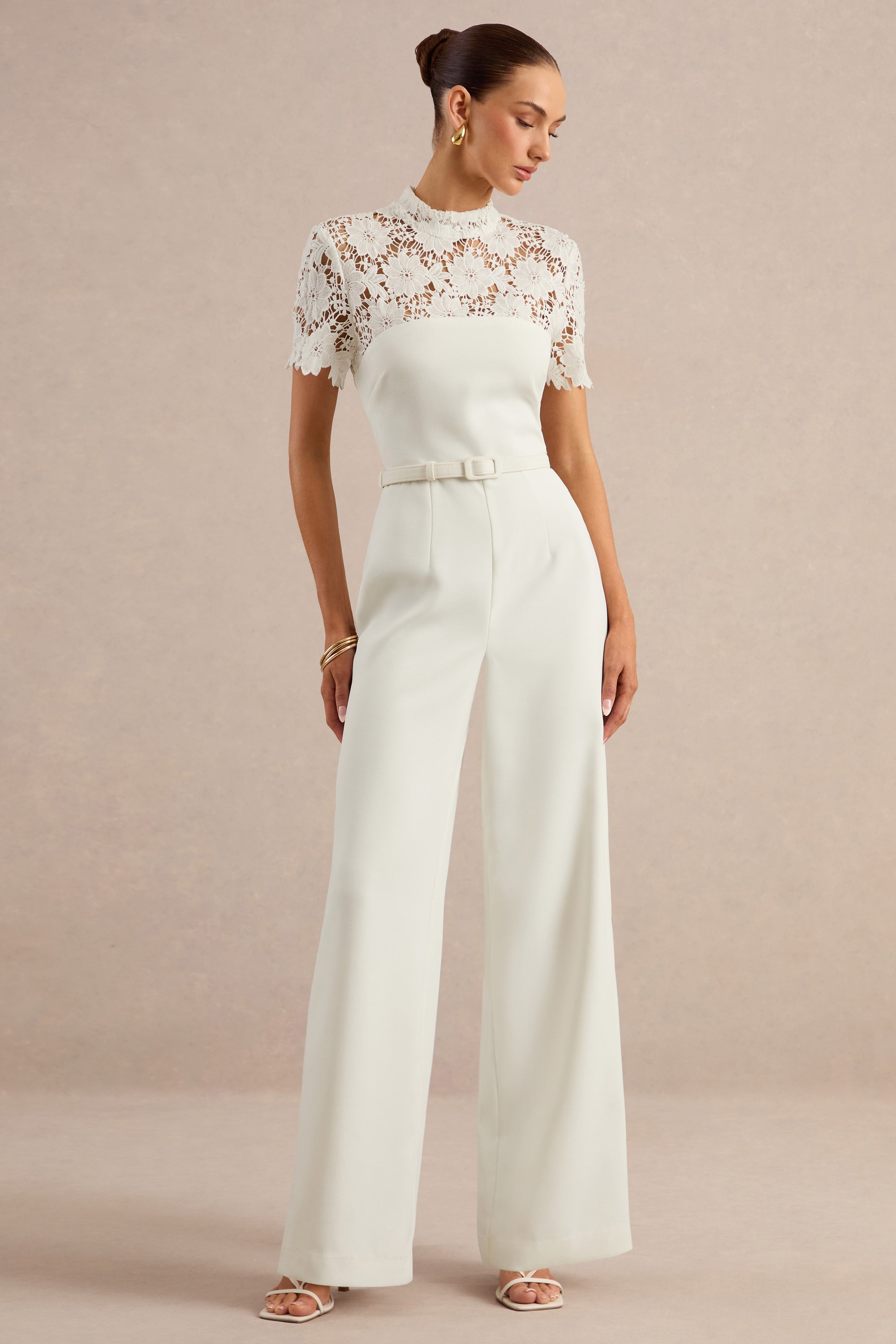 ECM_HR_CL138025110 - Liliana _ White High-Neck Jumpsuit With Lace Detailing1.jpg