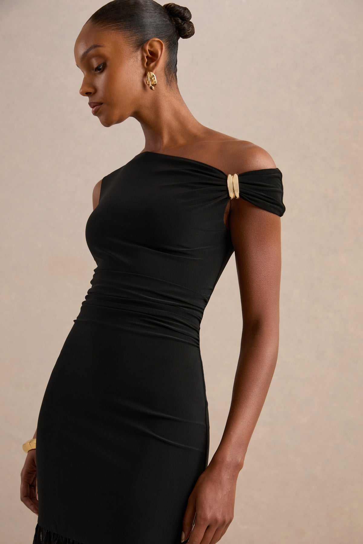 ECM_HR_CL138160001 - Iolana Black Asymmetric-Neck Maxi Dress With Lace Skirt And Gold Detail4.jpg
