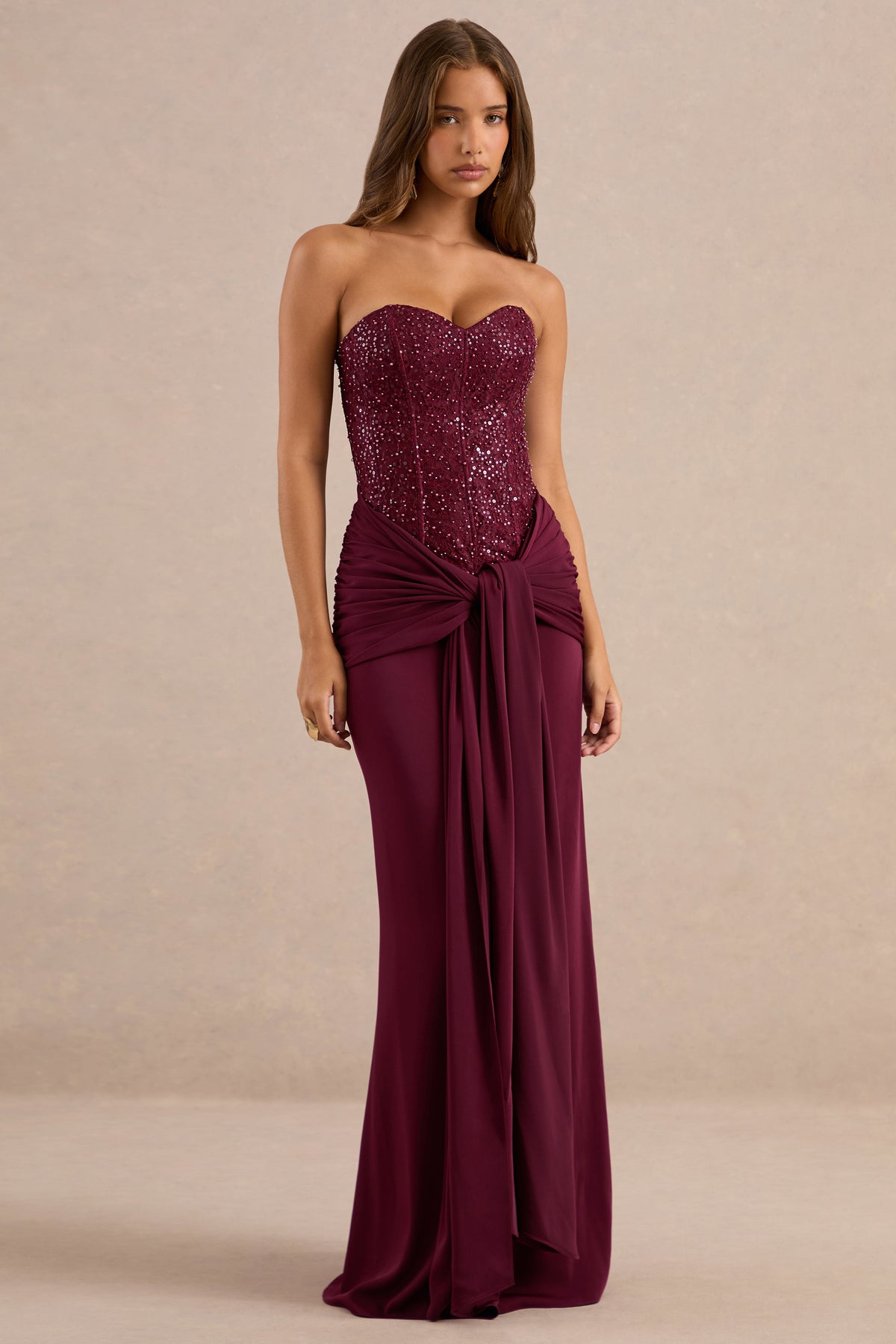ECM_HR_CL138167102_Cassara Burgundy Embellished Corset Maxi Dress With Scarf Detail And Gathered Detailing 29.jpg