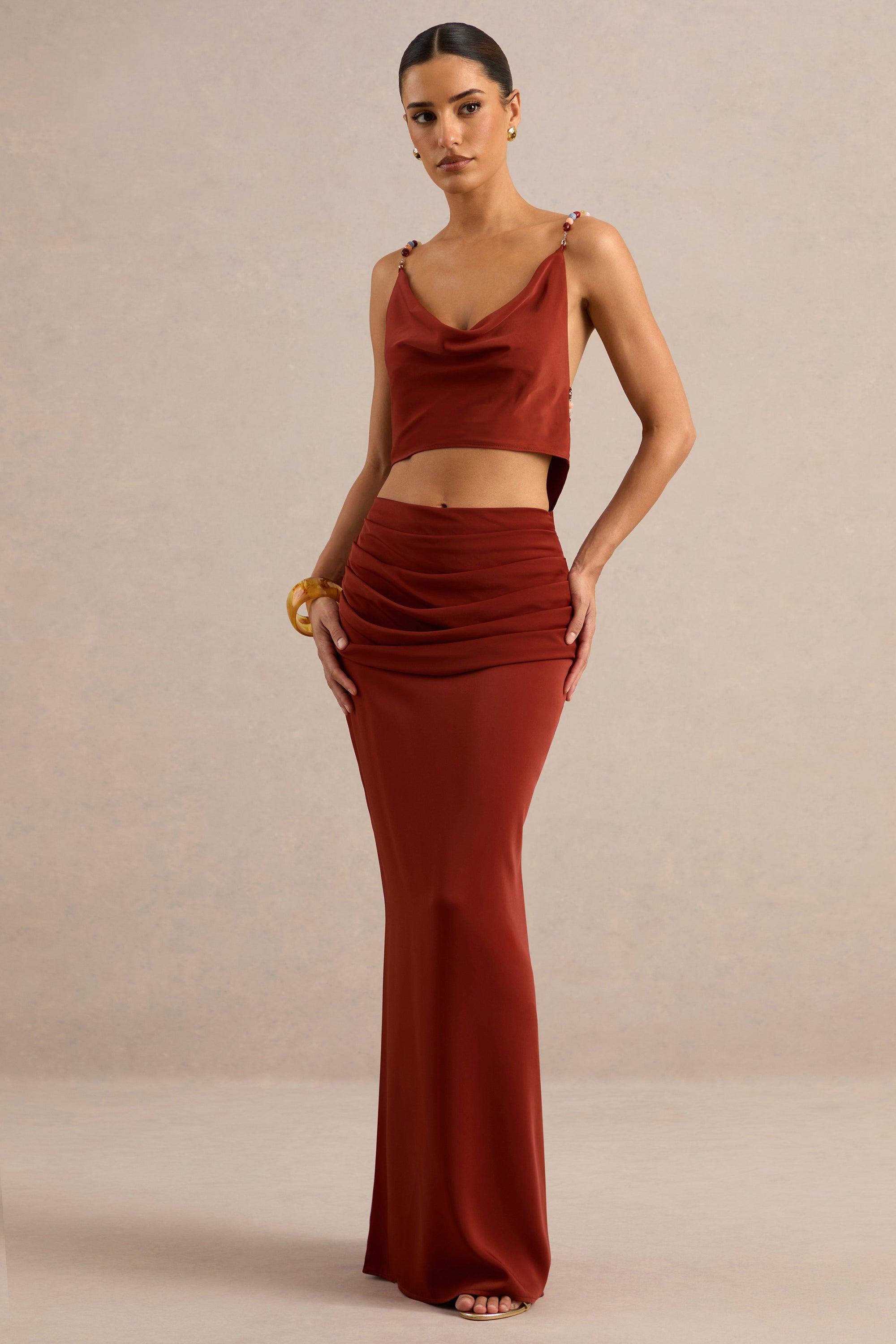ECM_HR_CL138219071 - Anina | Rust Satin Cowl-Neck Crop-Top + CL138220071 - Anina | Rust Satin Maxi Skirt 1.jpg
