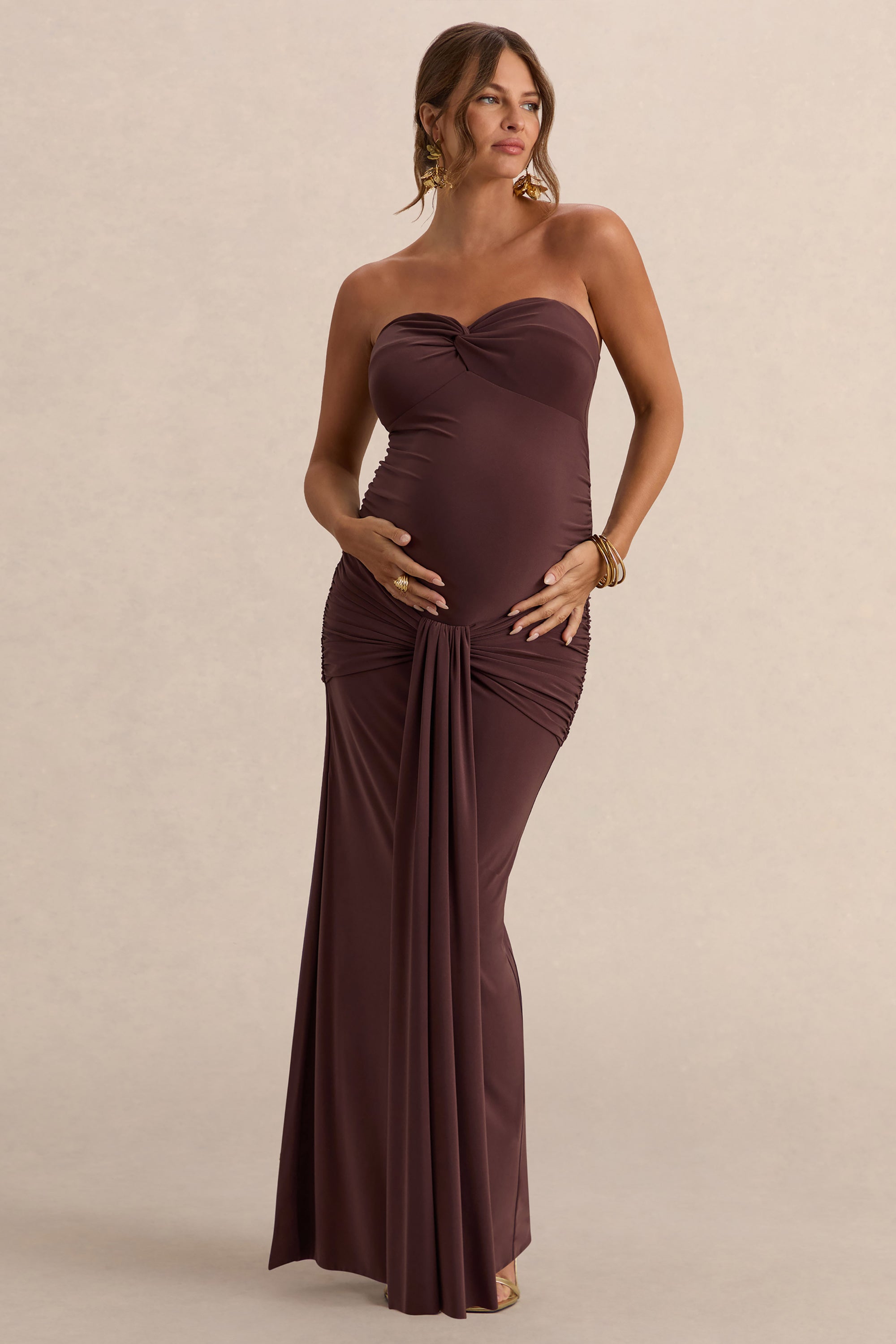 ECM_HR_CL138248022---Faustina-Dark-Brown-Bandeau-Neck-Maternity-Maxi-Dress-With-Scarf-Detail-And-Gathered-Detailing-4.jpg