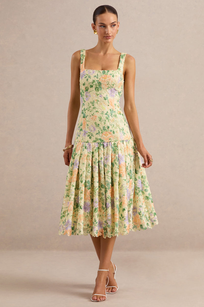 ECM_HR_CL138259121 - Lumara | Lemon Floral Print Lace Square-Neck Midi Dress With Drop Waist1.jpg