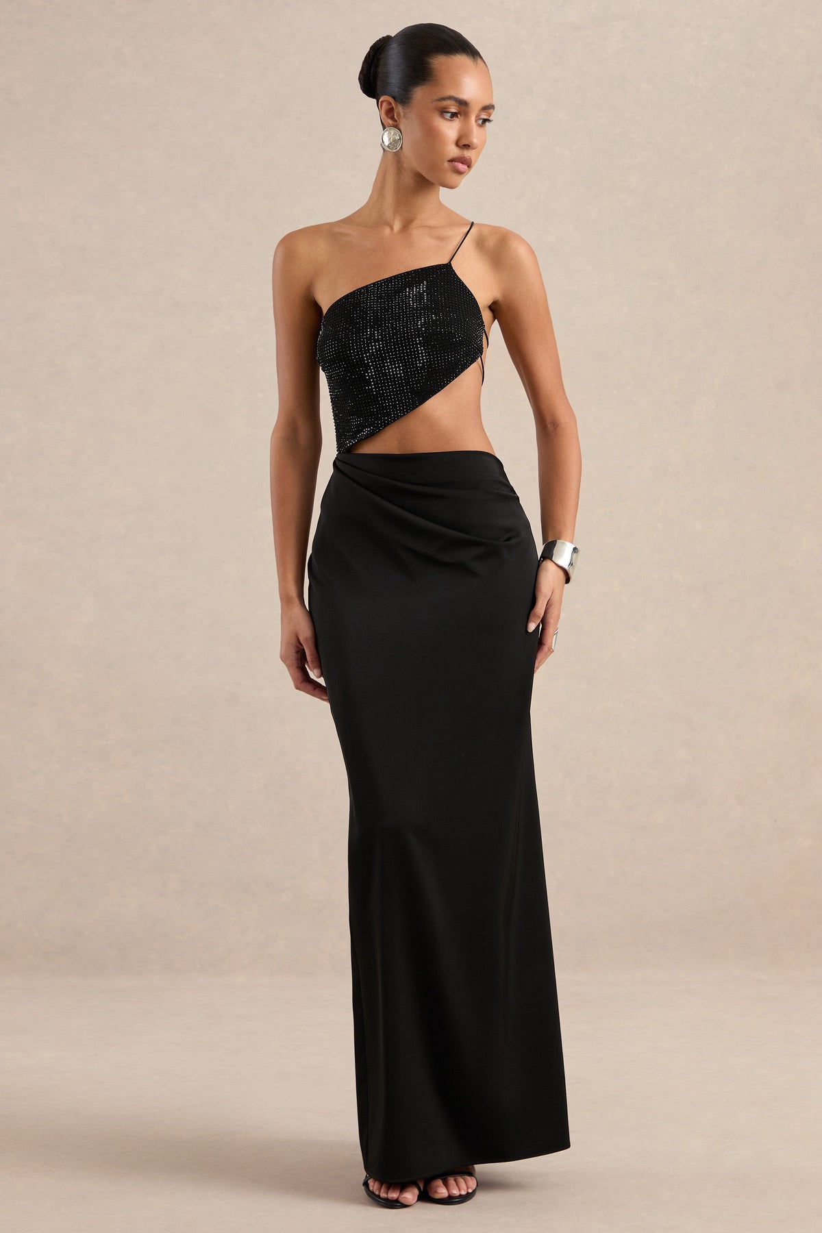 CL13836000106_ECM_HR_CL138360001_-_Lianae_-_Black_Satin_Diamante_Maxi_Dress_With_Body_Cut_Out_and_Open_Back0