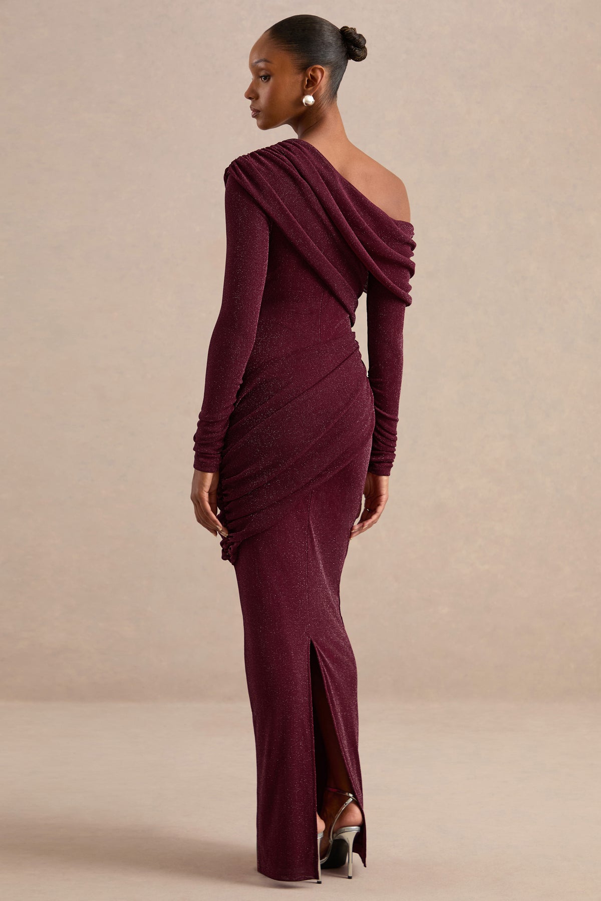 ECM_HR_CL138374102_Annemarie Burgundy Mesh Asymmetric-Neck Maxi Dress With Draped Detailing 45.jpg