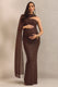 ECM_HR_CL138455022  - Ottoline Dark Brown Asymmetric-Neck Maternity Maxi Dress With Sheer Cape Detail0.jpg