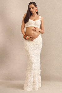 CL138478110 - Arlina _ White Lace Maternity Maxi Skirt With Gathered Detailing 1.jpg