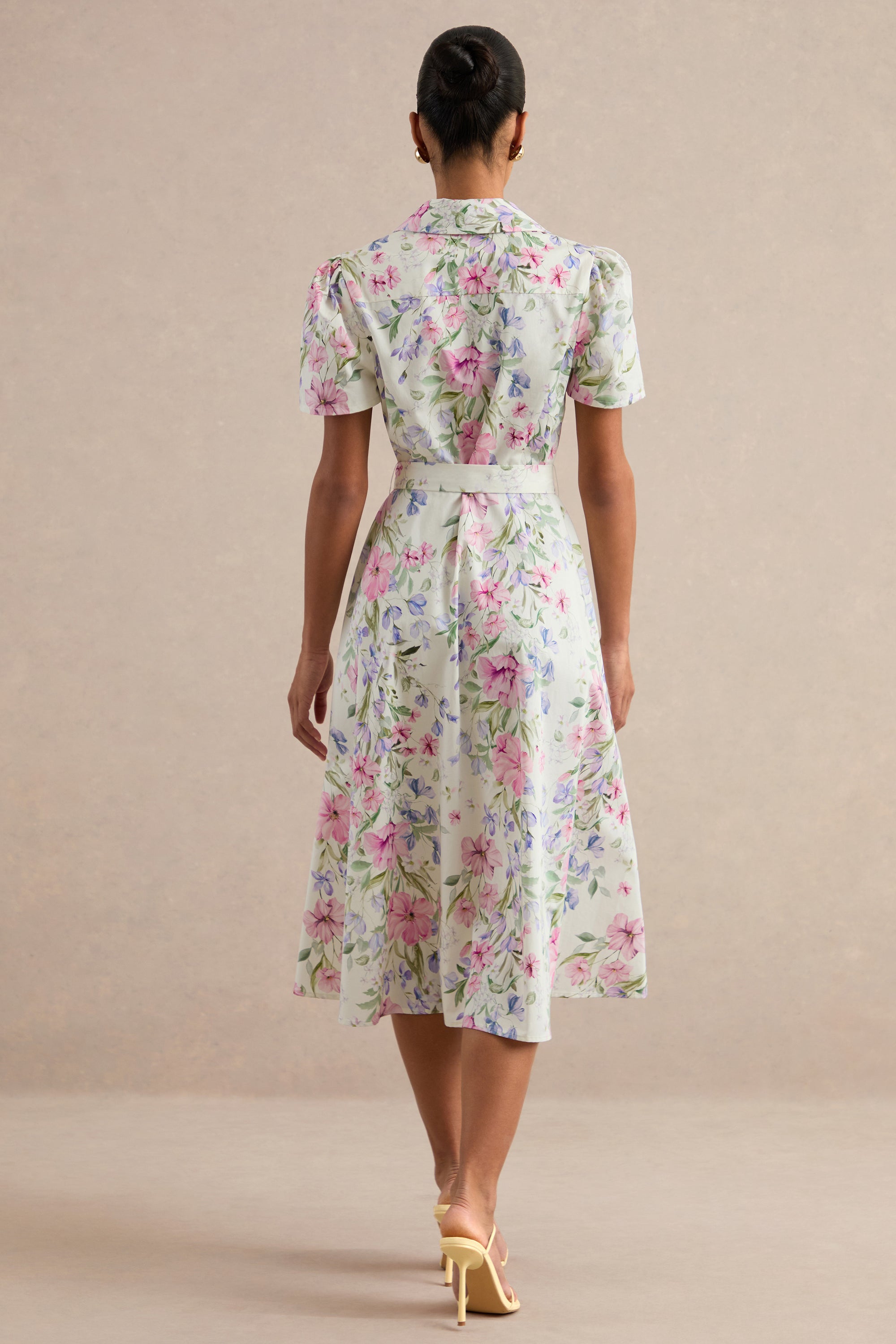 ECM_HR_CL138602111 - Viviette _ Cream Floral Print Collared-Neck Midi Dress 6.jpg