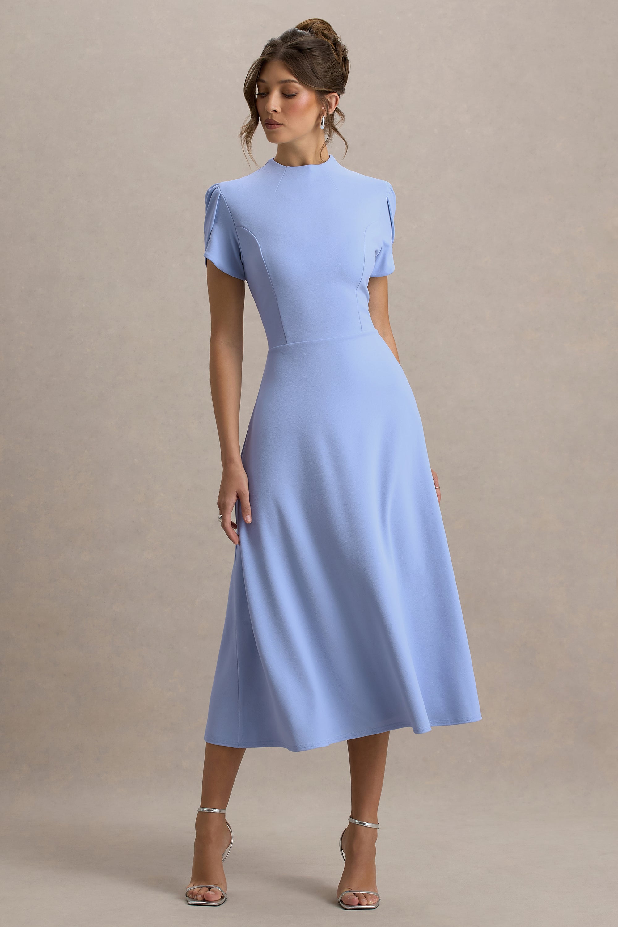 ECM_HR_CL138715013 - Vicky Powder Blue High Neck Midi Dress With Puff Sleeves 10.jpg