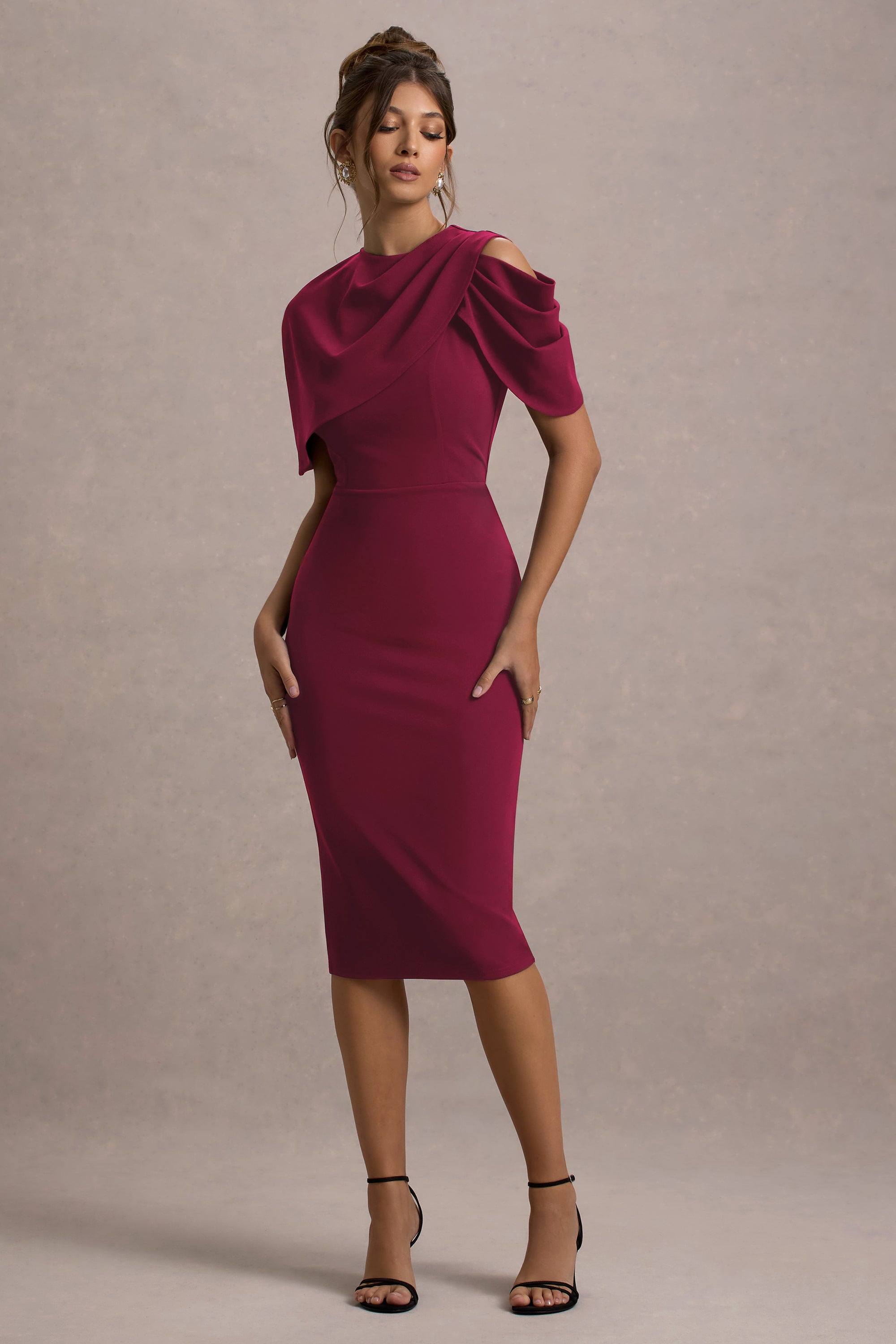 ECM_HR_CL135270037 - Dorothea  - Berry Draped Midi Dress With Cape 5.jpg