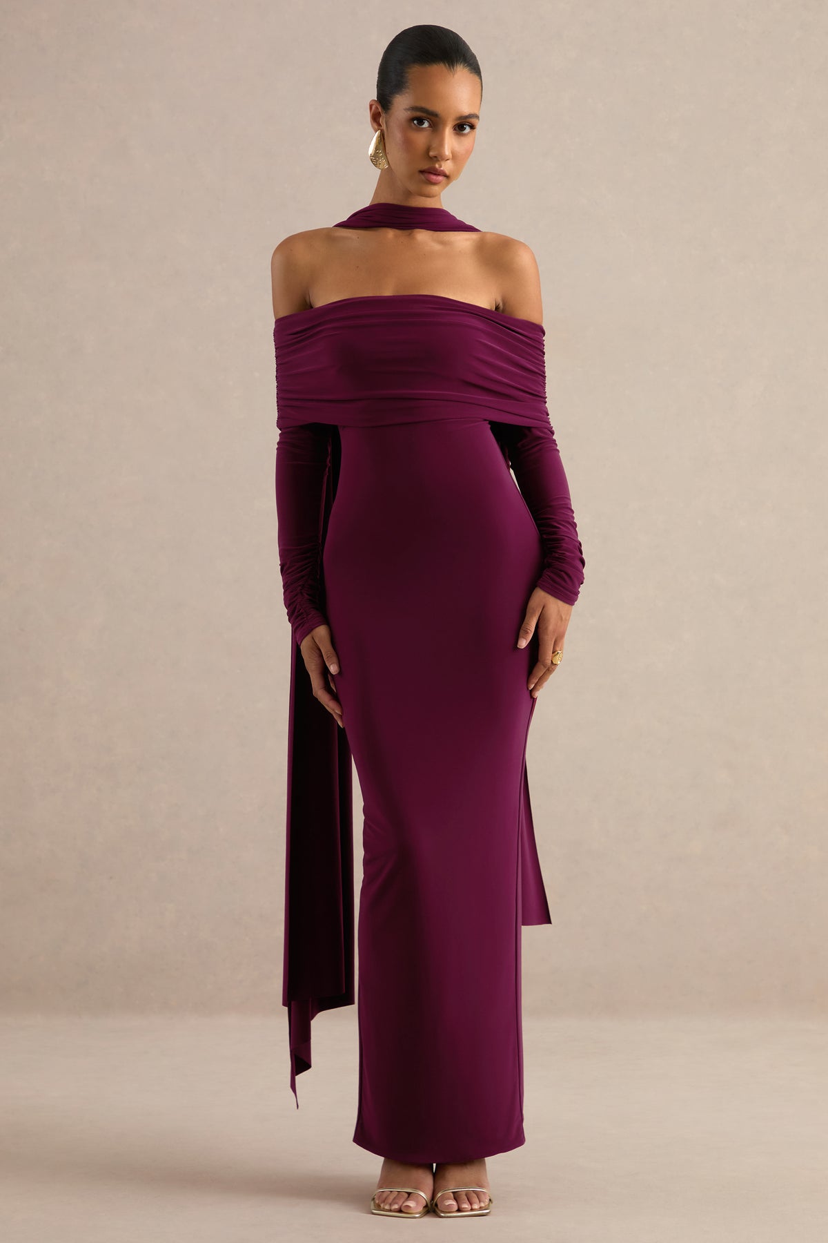 ECM_HR_CL138756102 - Julissa _ Burgundy Bardot-Neck Maxi Dress With Scarf Detail 4.jpg