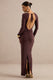 CL13876902206_ECM_HR_CL138769022_-_Lucina___Dark_Brown_V-Neck_Maxi_Dress_With_Ruched_Detailing_5