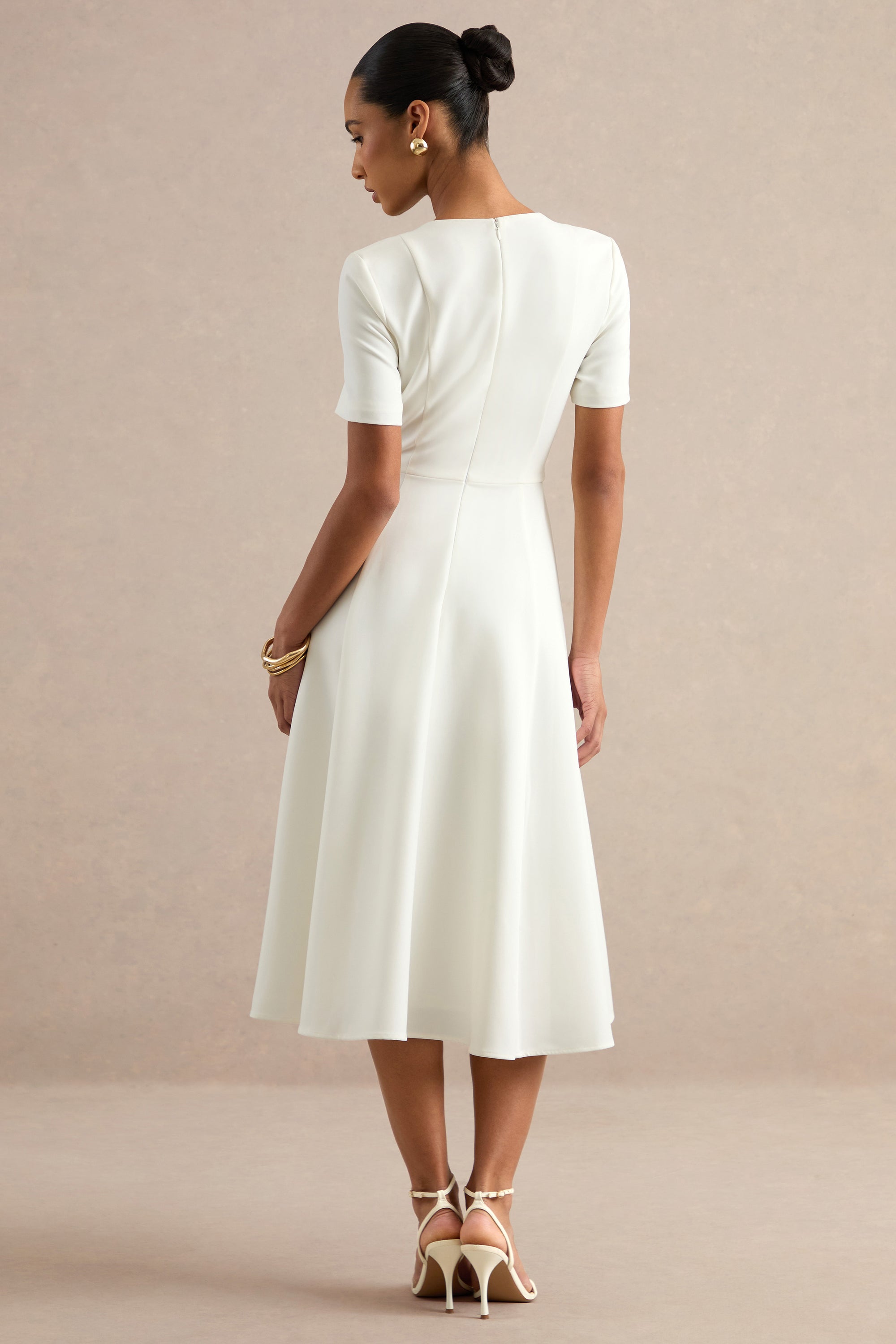ECM_HR_CL138778111 - Emalina _ Cream Scoop-Neck Skater Midi Dress 5.jpg