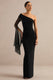 ECM_HR_CL138782001 - Evony _ Black Asymmetric-Neck Maxi Dress With Sheer Cape Sleeve 0.jpg