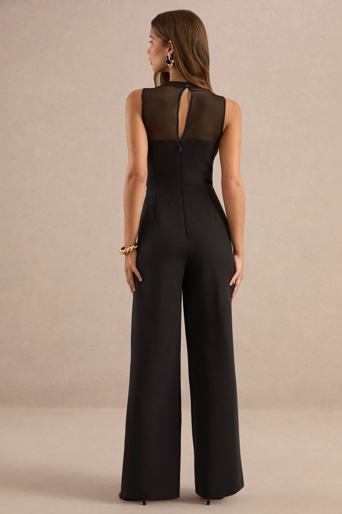 ECM_HR_CL138791001 -Neriah Black High-Neck Jumpsuit With Sheer Detail And Draped Detailing5.jpg