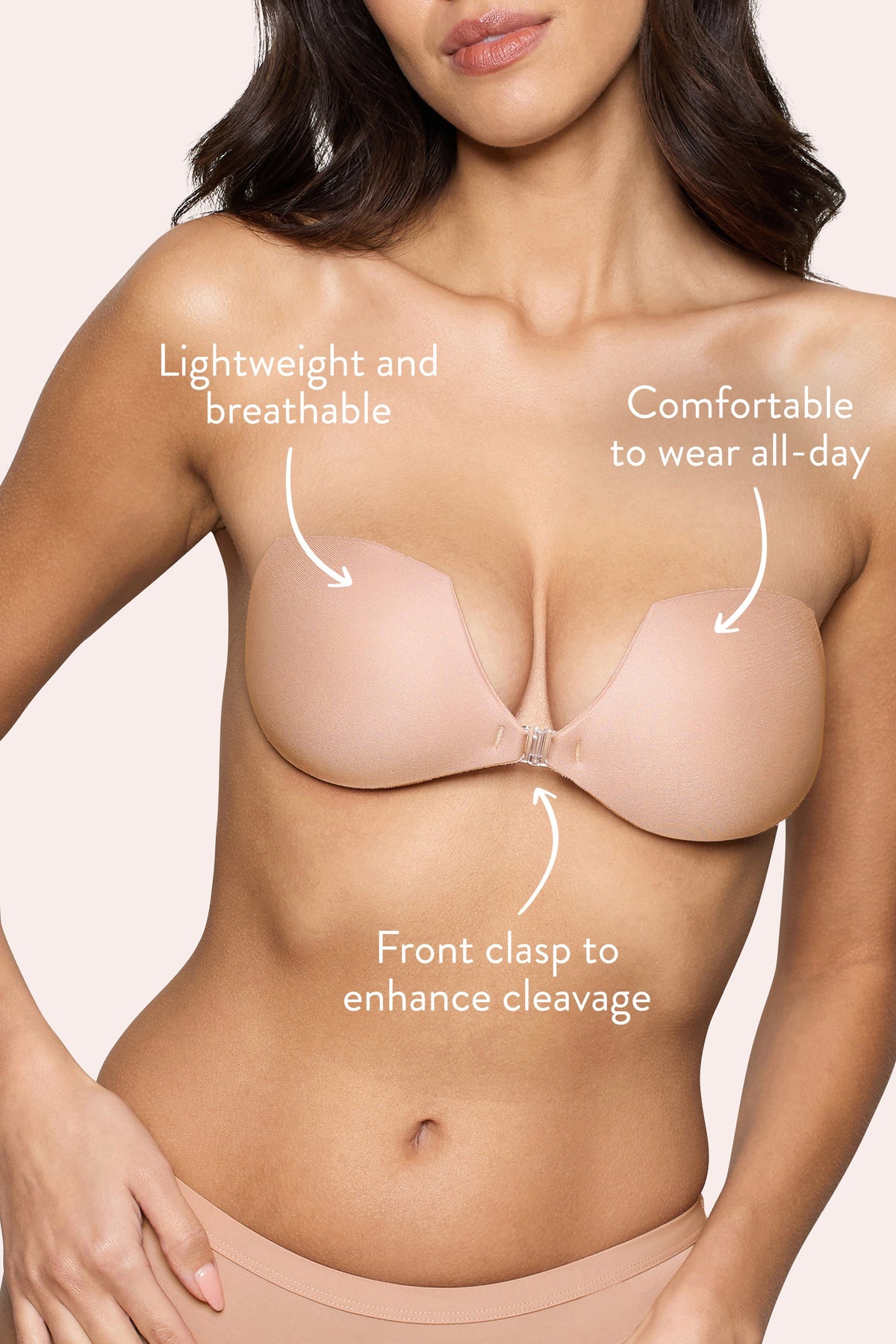 Demi Sticky Bra | Boomba Demi Sticky Bra Beige