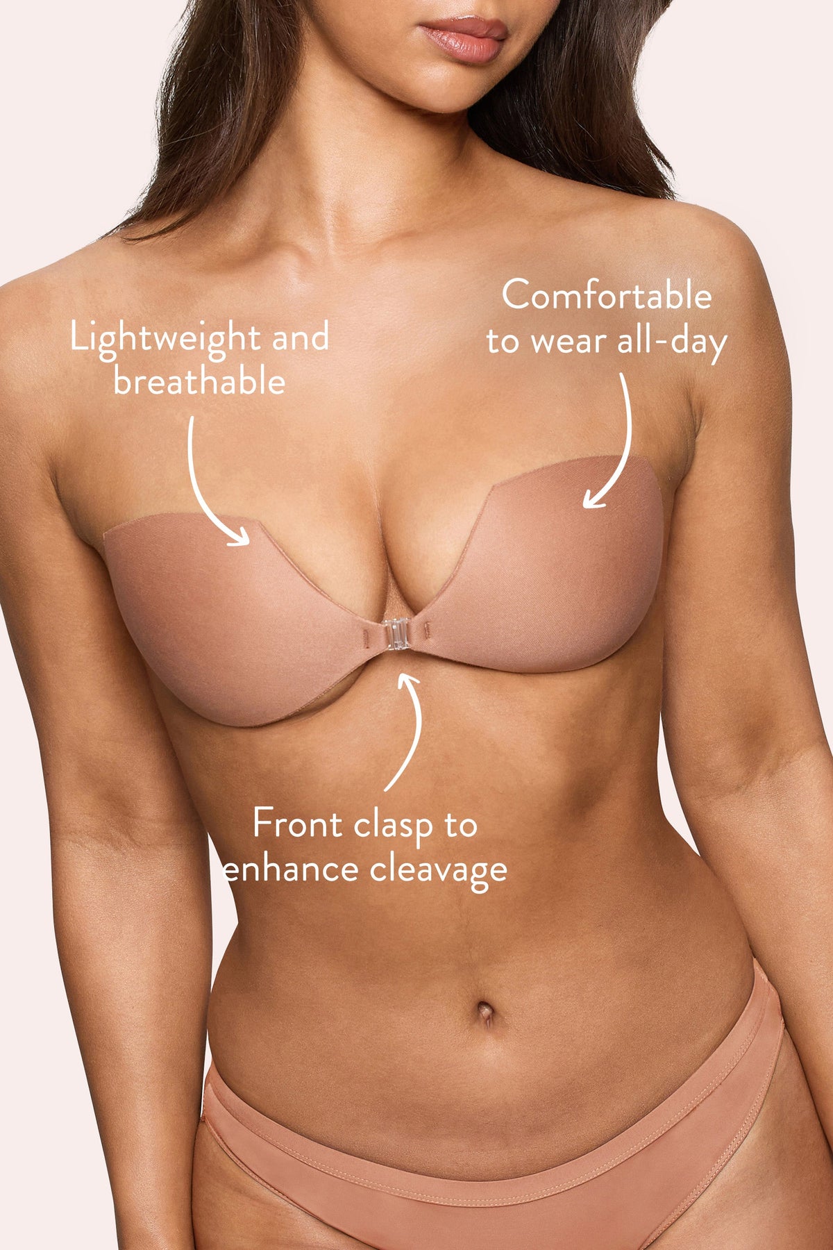 Demi Sticky Bra | Boomba Demi Sticky Bra Caramel