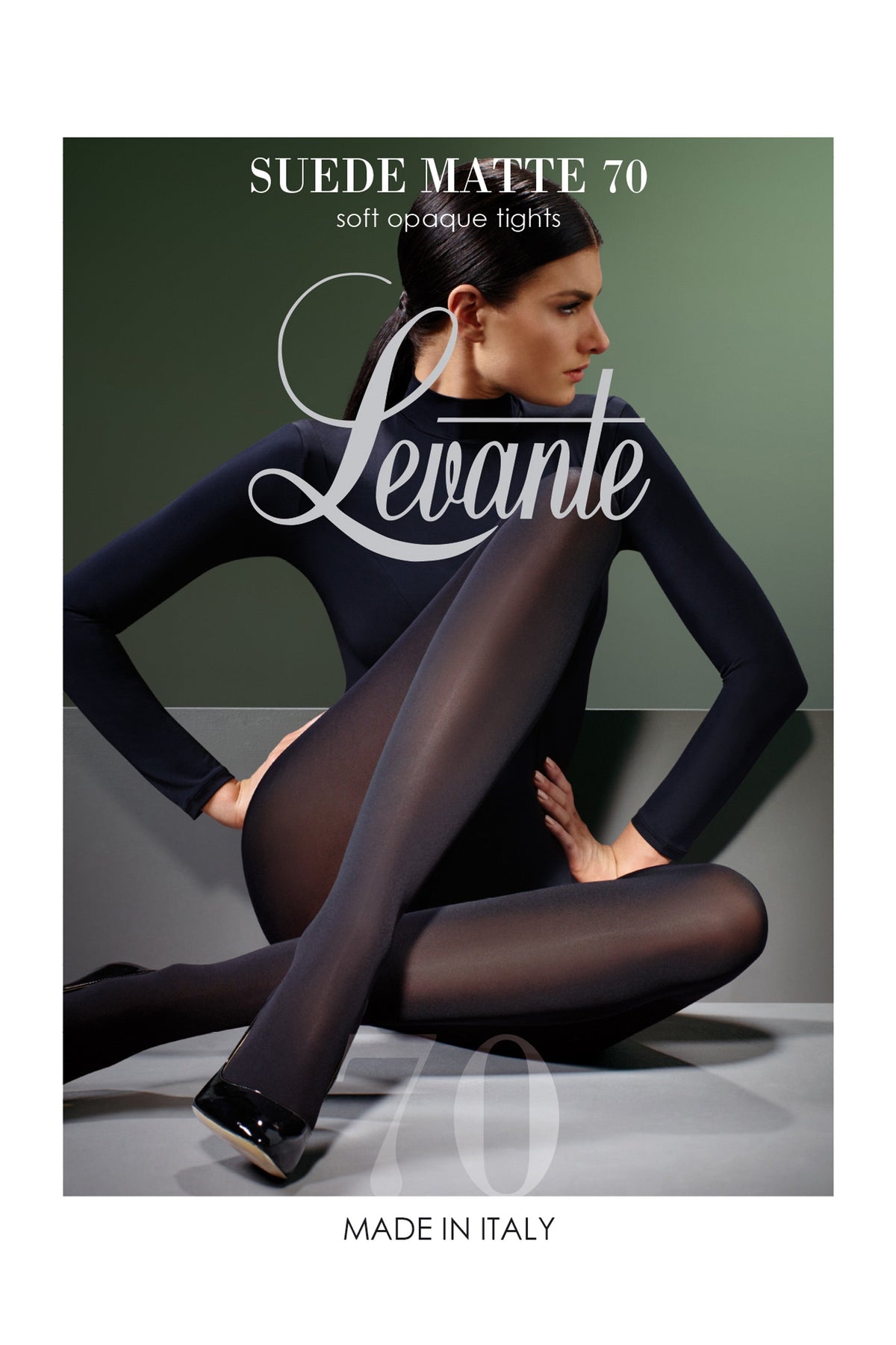 Levante | Svarta matta strumpbyxor i 70D