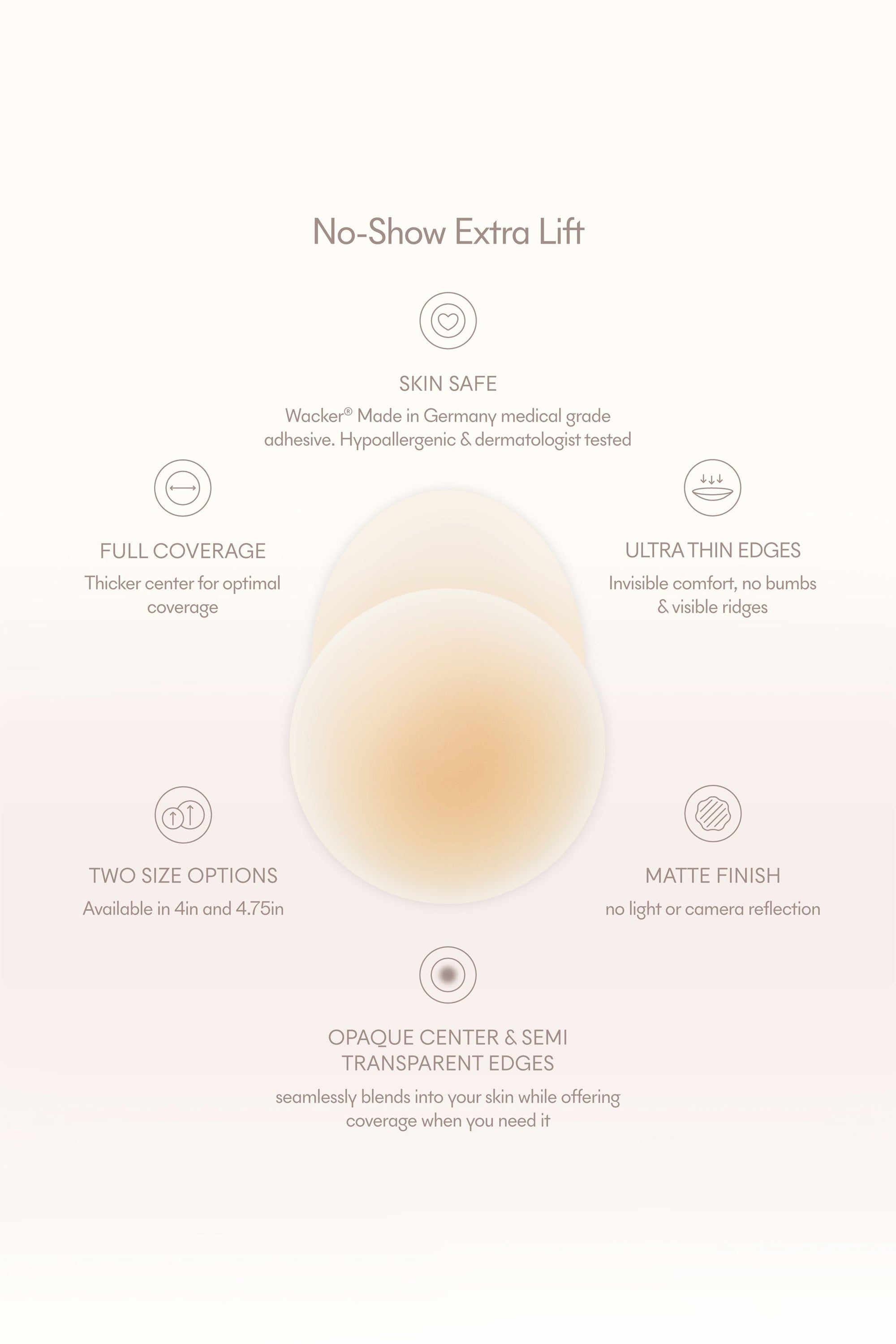 No-Show Extra Lift | NOOD Lifting Nipple Covers No 5