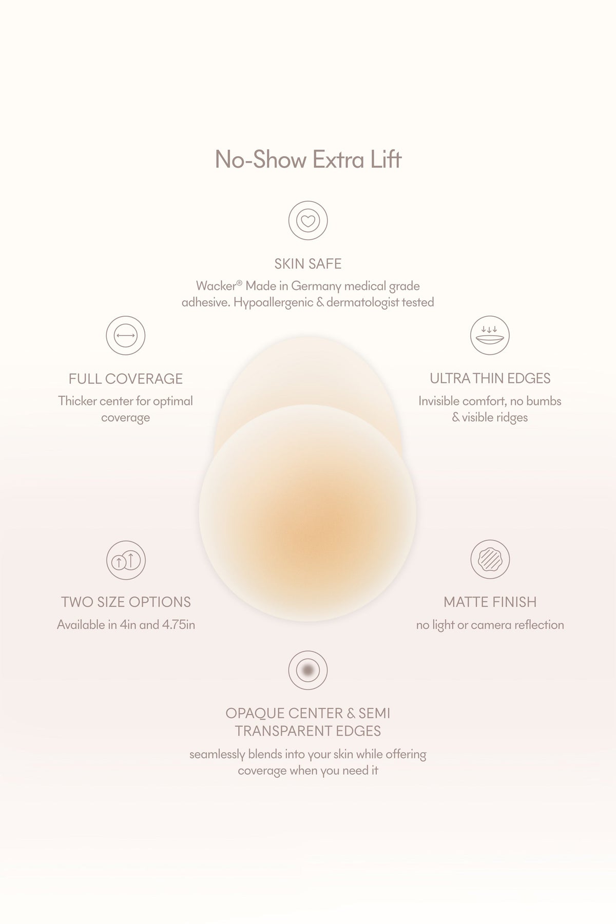 No-Show Extra Lift | NOOD Lifting Nipple Covers No 5
