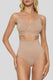 BOOMBA | Beige Short-Waisted Thong Shapewear