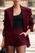Lina | Burgundy skräddarsydda shorts