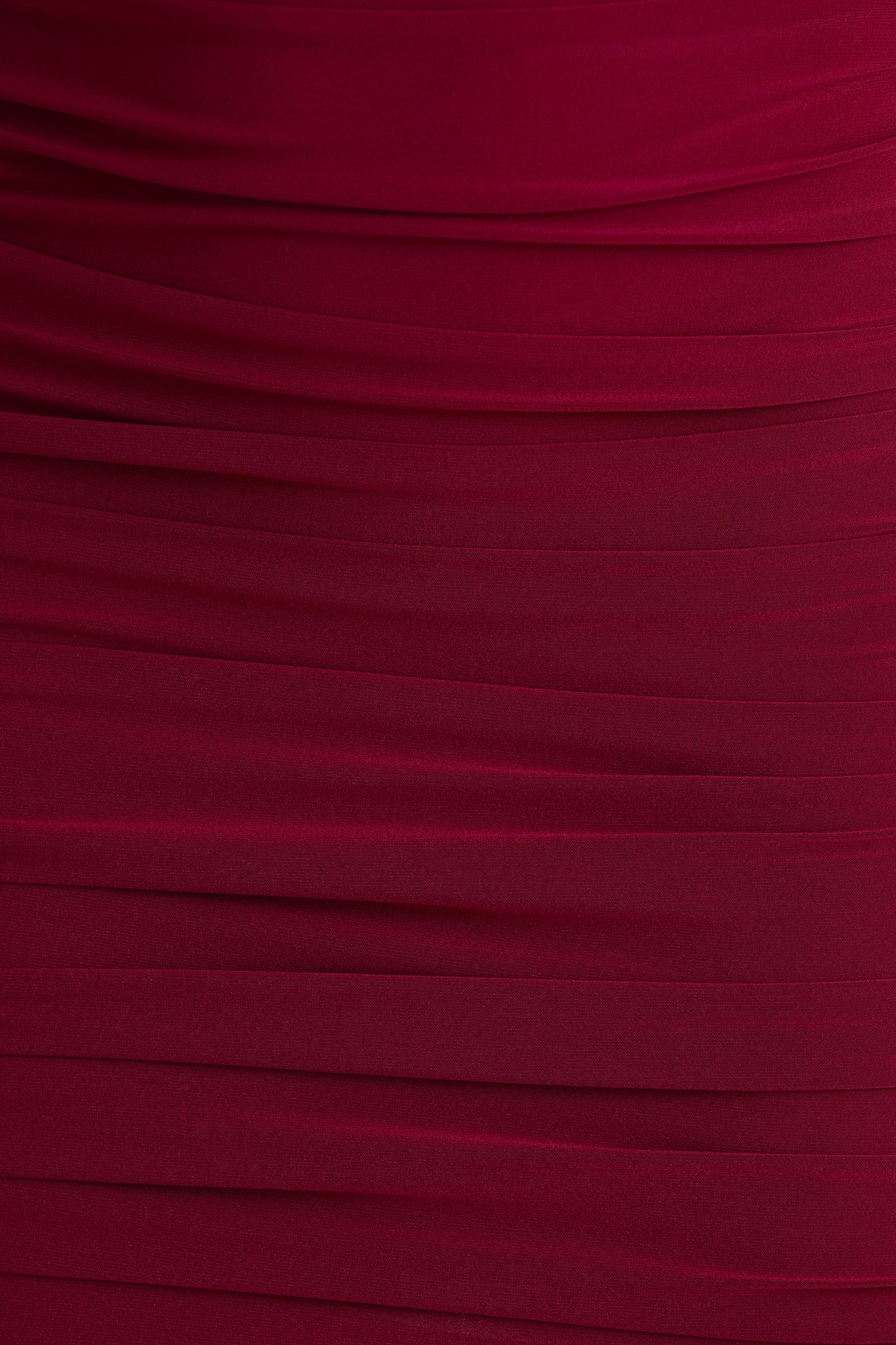 Missy | Burgundy miniklänning med rynkningar och capeärm