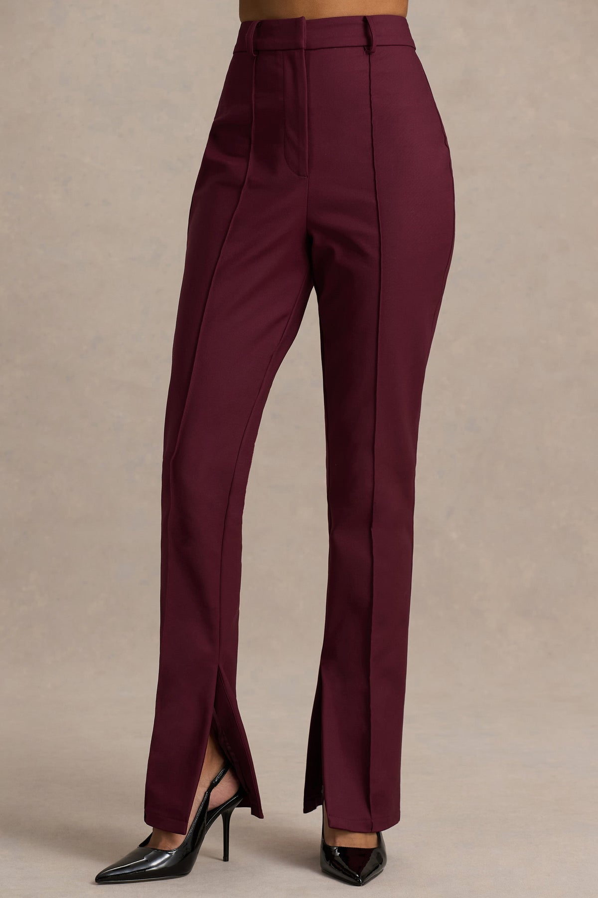 Wonder Woman | Burgundy skräddarsydda byxor