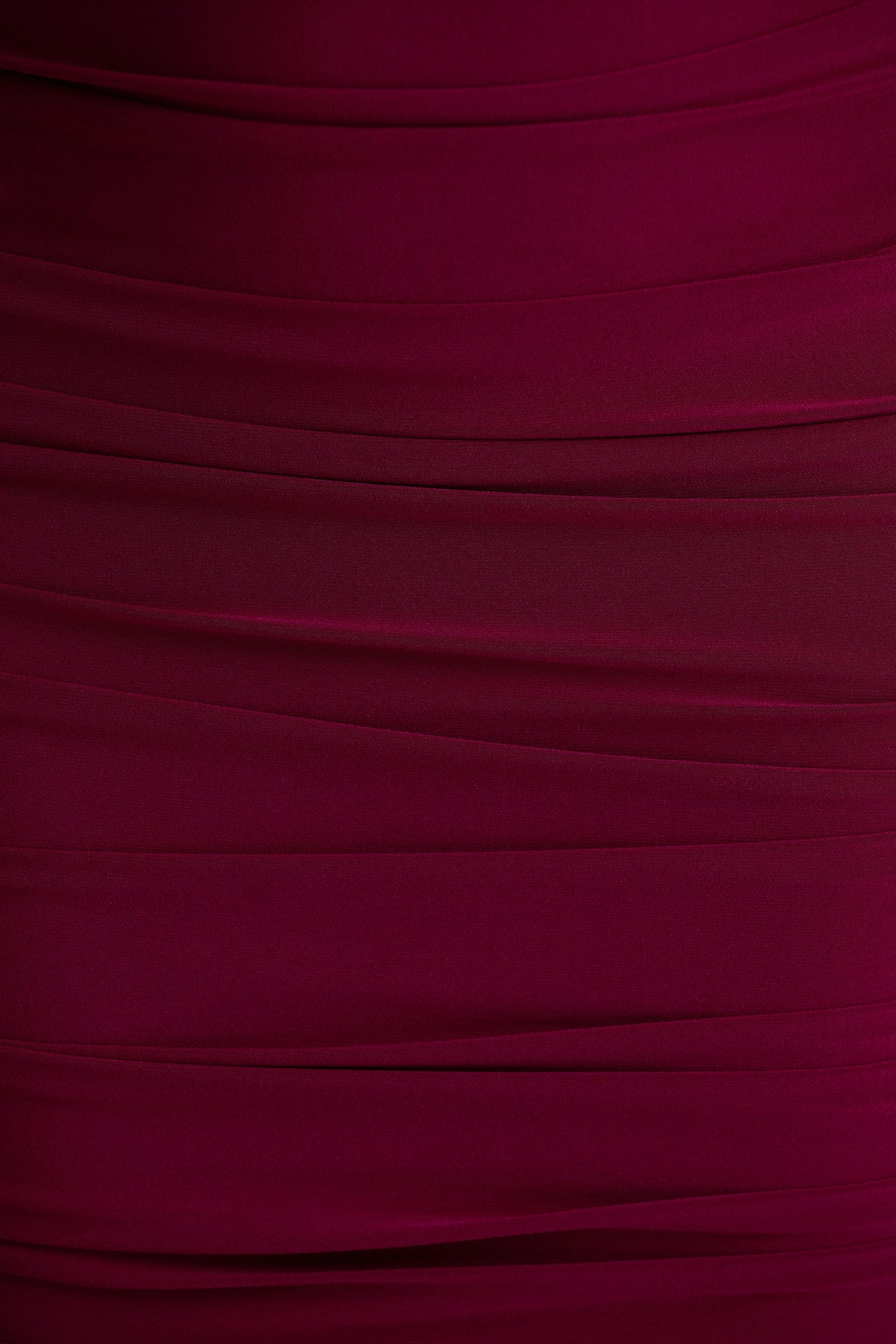 Tamala | Burgundy midiklänning med rynkade detaljer
