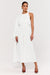 Paradise | Vit byxdress med capeärm